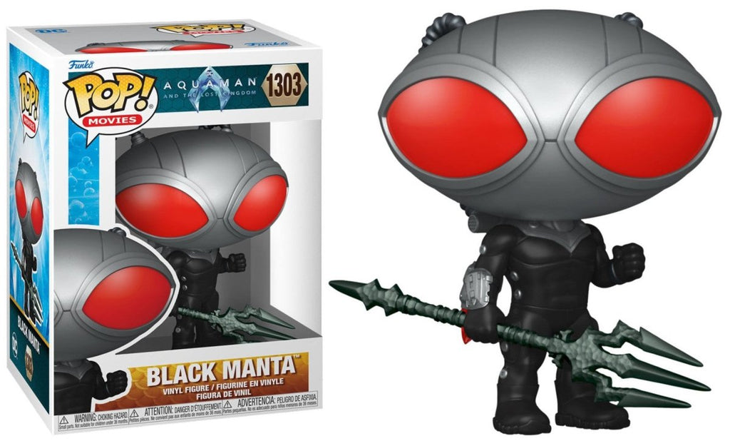 POP! DC Comics Aquaman and the Lost Kingdom Vinyl Figure Black Manta 9 cm - Colecionáveis - Funko