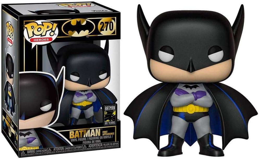 POP! DC Comics Batman 80th Batman 1st Appearance 1939 9cm - Colecionáveis - Funko