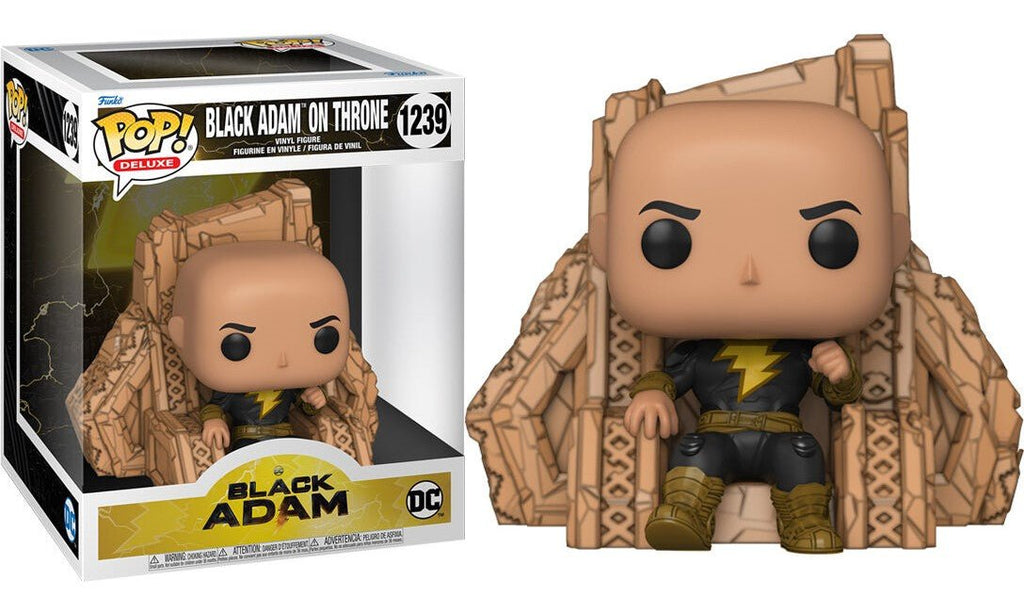 POP! Deluxe Vinyl Figure Black Adam on Throne 12 cm - Colecionáveis - Funko