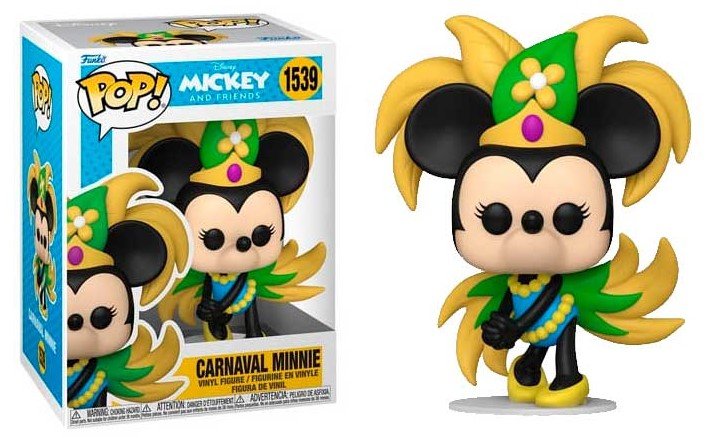 POP! Disney Carnaval Minnie Mouse 9cm - Colecionáveis - Funko
