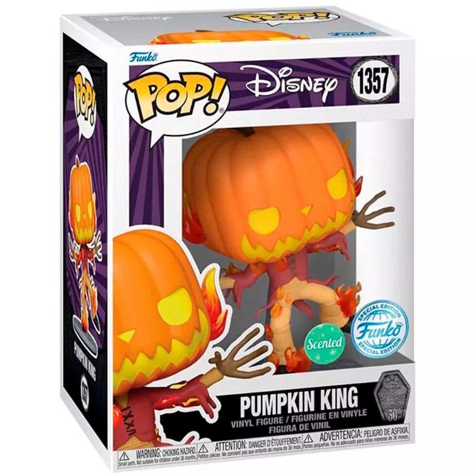 POP! Disney Pumpkin King Jack Skellington Exclusivo 10 cm - Colecionáveis - Funko