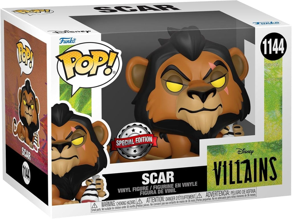 POP! Disney: The Lion King - Scar com Carne Exclusivo 9cm - Colecionáveis - Funko