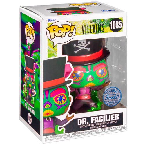 POP! Disney Villains Vinyl Figure Sugar Skull Facilier w/Base Special Edition 9 cm - Colecionáveis - Funko