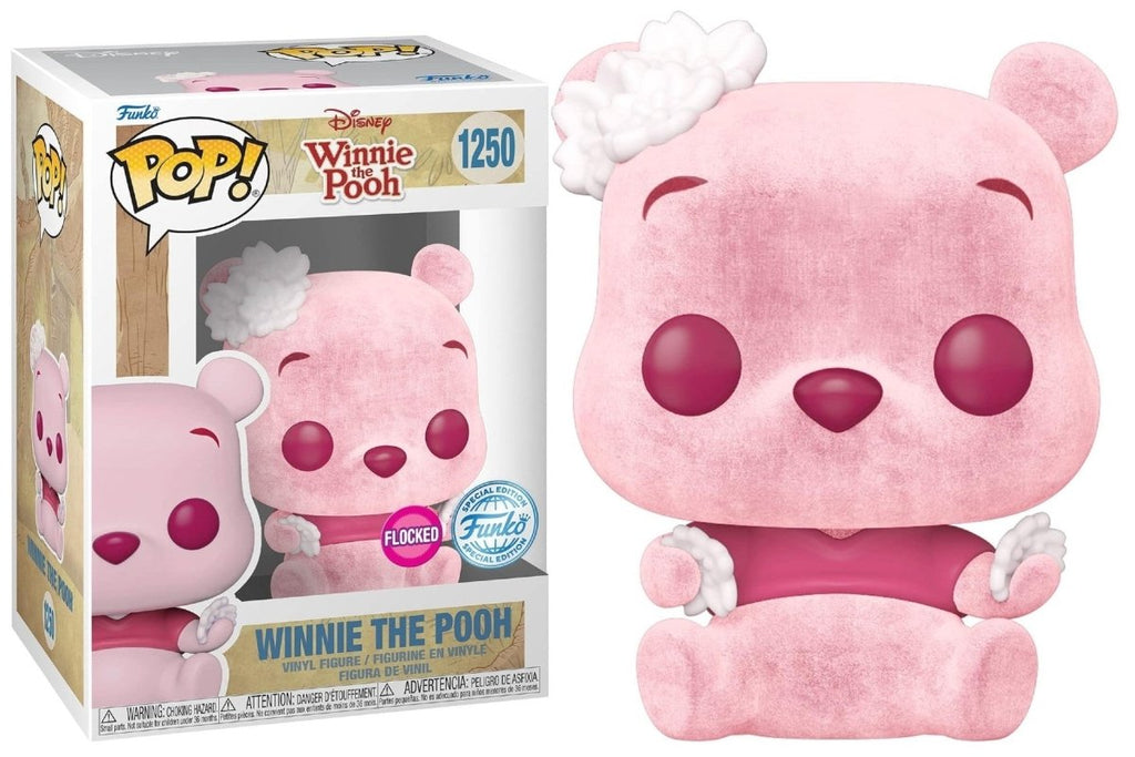 POP! Disney Winnie the Pooh Vinyl Figure Cherry Pooh (Flocked) Special Edition 9 cm - Colecionáveis - Funko