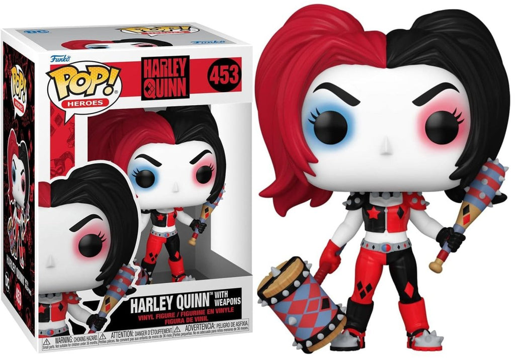 POP! Heroes DC Comics: Harley Quinn Takeover Vinyl Figure Harley with Weapons 9 cm - Colecionáveis - Funko