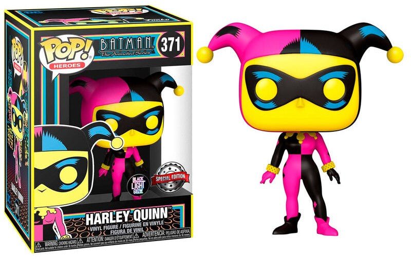 POP! Heroes DC Comics Series Vinyl Harley Quinn (Black Light) 9 cm - Toys - Funko