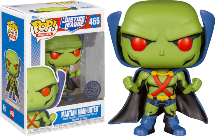 POP! Heroes DC Comics Vinyl Figure JL Comic - Martian Manhunter 9 cm Exclusive - Colecionáveis - Funko