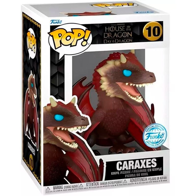POP! House of the Dragon - Caraxes Exclusivo 9 cm - Colecionáveis - Funko