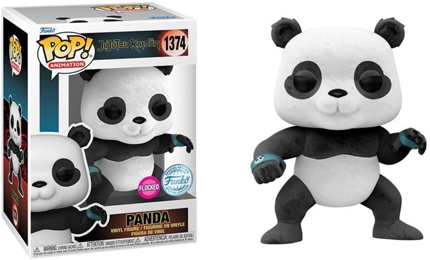 POP! Jujutsu Kaisen Panda - Edição Especial Flocked 9 cm - Colecionáveis - Funko