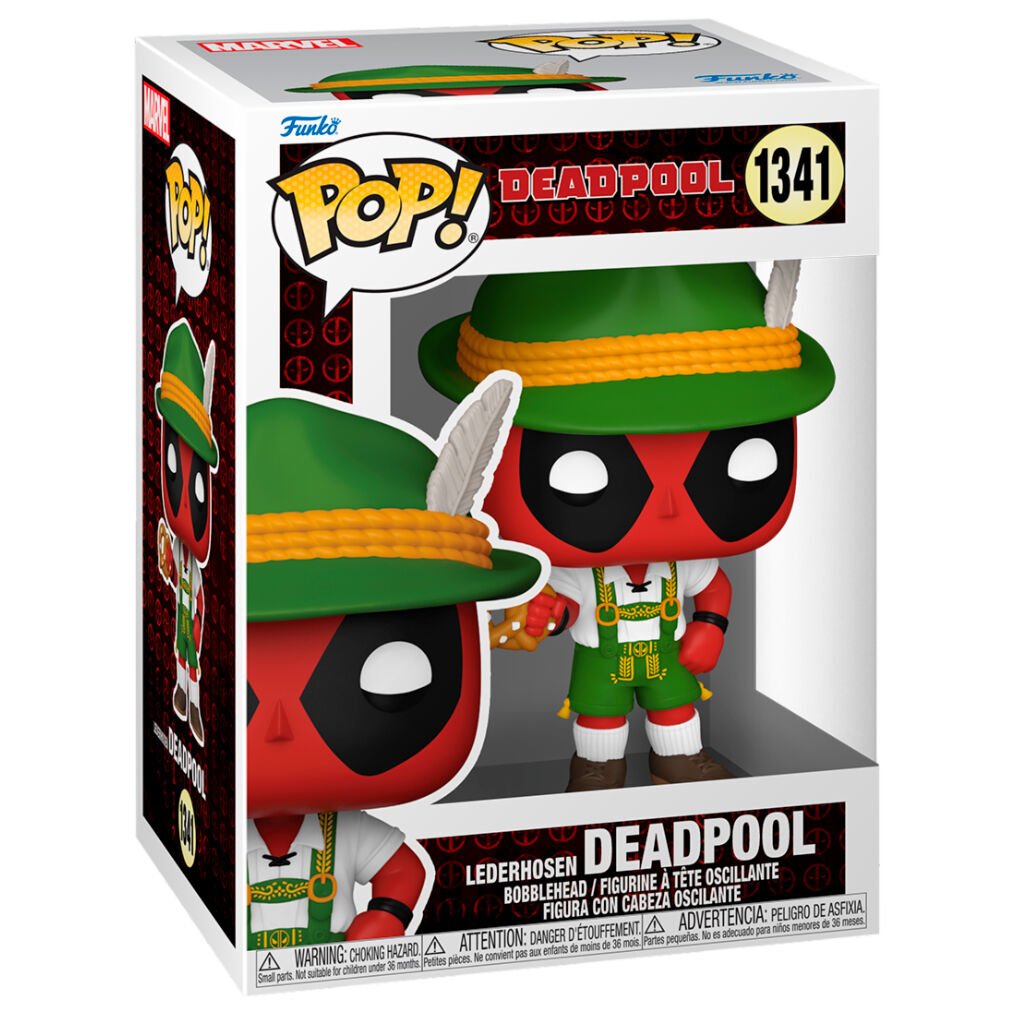 POP! Marvel Deadpool German Beer Fest Server - Lederhosen 9 cm - Colecionáveis - Funko