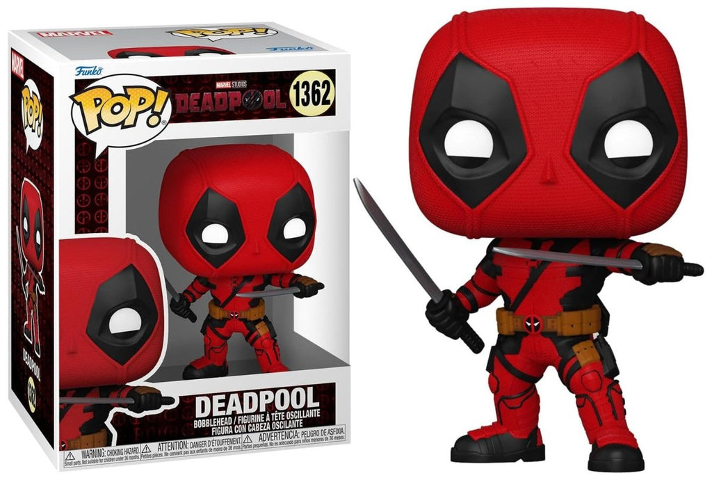 POP! Marvel Deadpool & Wolverine Vinyl Figure Deadpool 9 cm #1362 - Colecionáveis - Funko
