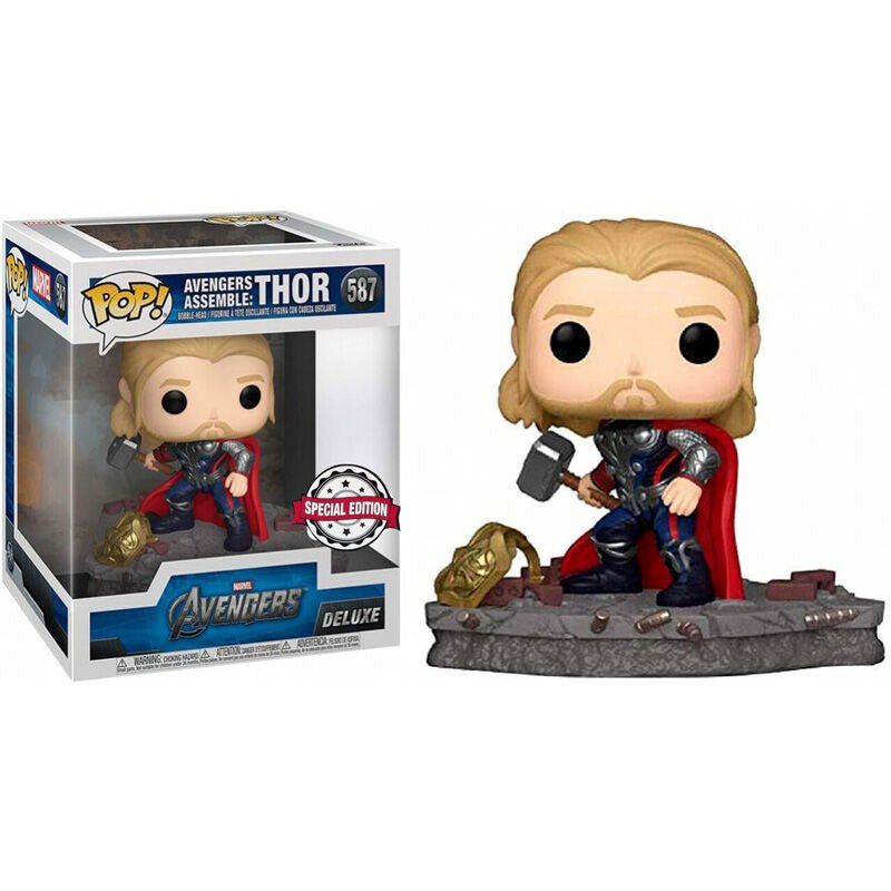 POP! Marvel Deluxe Avengers Thor Assemble Exclusive 15 cm - Toys - Funko