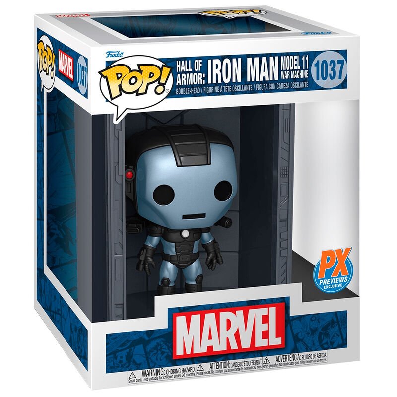 POP! Marvel Deluxe Hall of Armor Iron Man Model 11 War Machine PX Exclusive 9 cm - Toys - Funko
