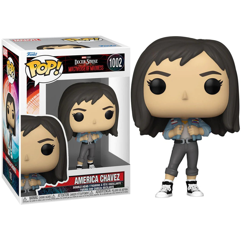 POP! Marvel: Doctor Strange Multiverse of Madness - America Chavez 9 cm - Colecionáveis - Funko
