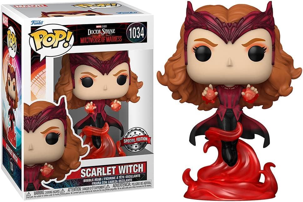 POP! Marvel Doctor Strange Multiverse of Madness - Scarlet Witch Exclusive 9 cm - Toys - Funko