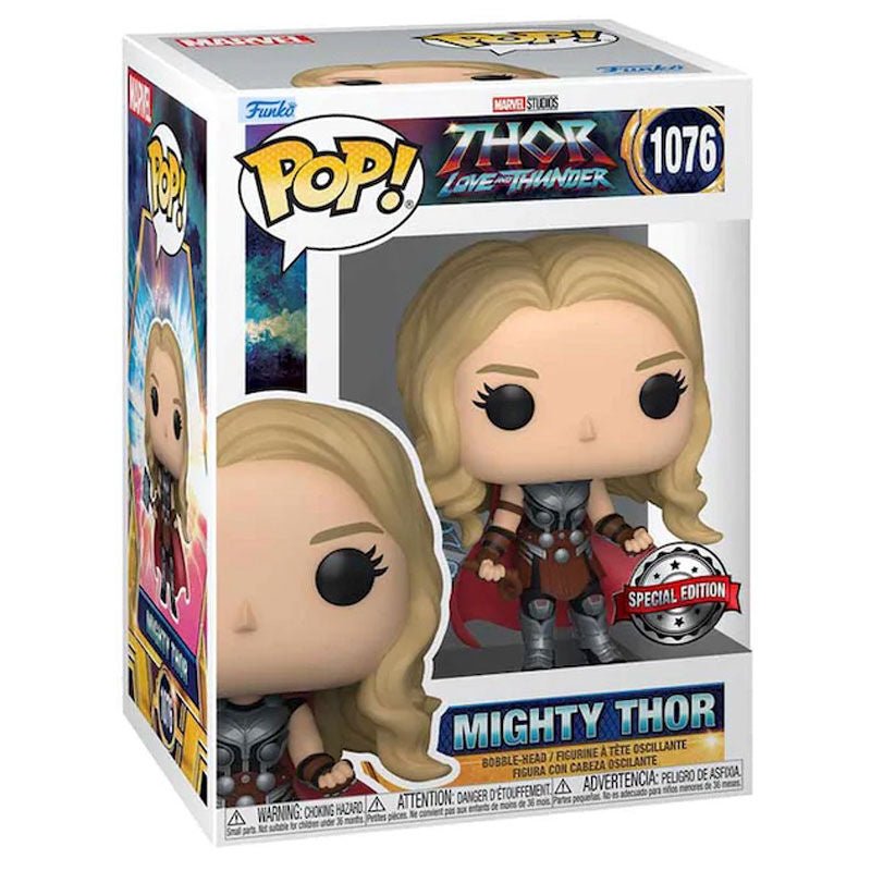 POP! Marvel Exclusive Thor: Love and Thunder Vinyl Figure Mighty Thor 9 cm - Toys - Funko