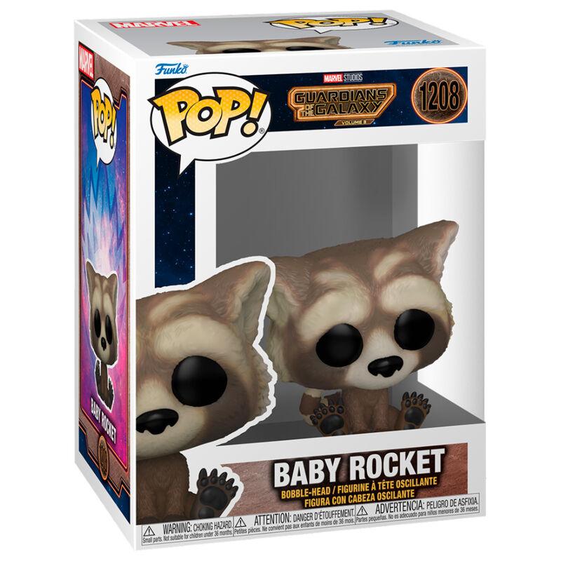 POP! Marvel Guardians of the Galaxy Vol. 3 Vinyl Figure - Baby Rocket 9 cm - Toys - Funko