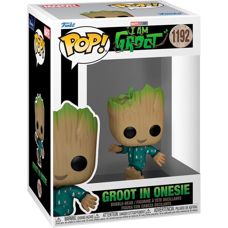 POP! Marvel I Am Groot - Vinyl Figure Groot PJs (dancing) 9 cm - Toys - Funko