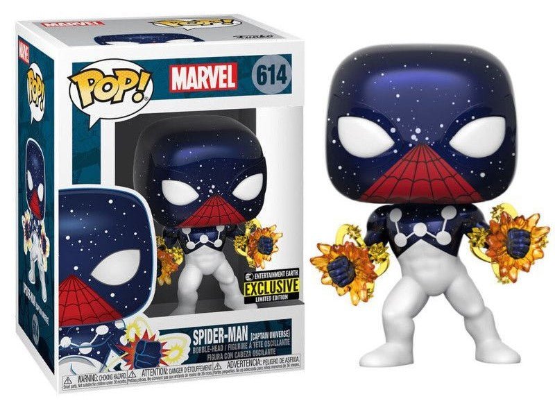 POP! Marvel Spider - Man Captain Universe Exclusivo 9cm - Colecionáveis - Funko