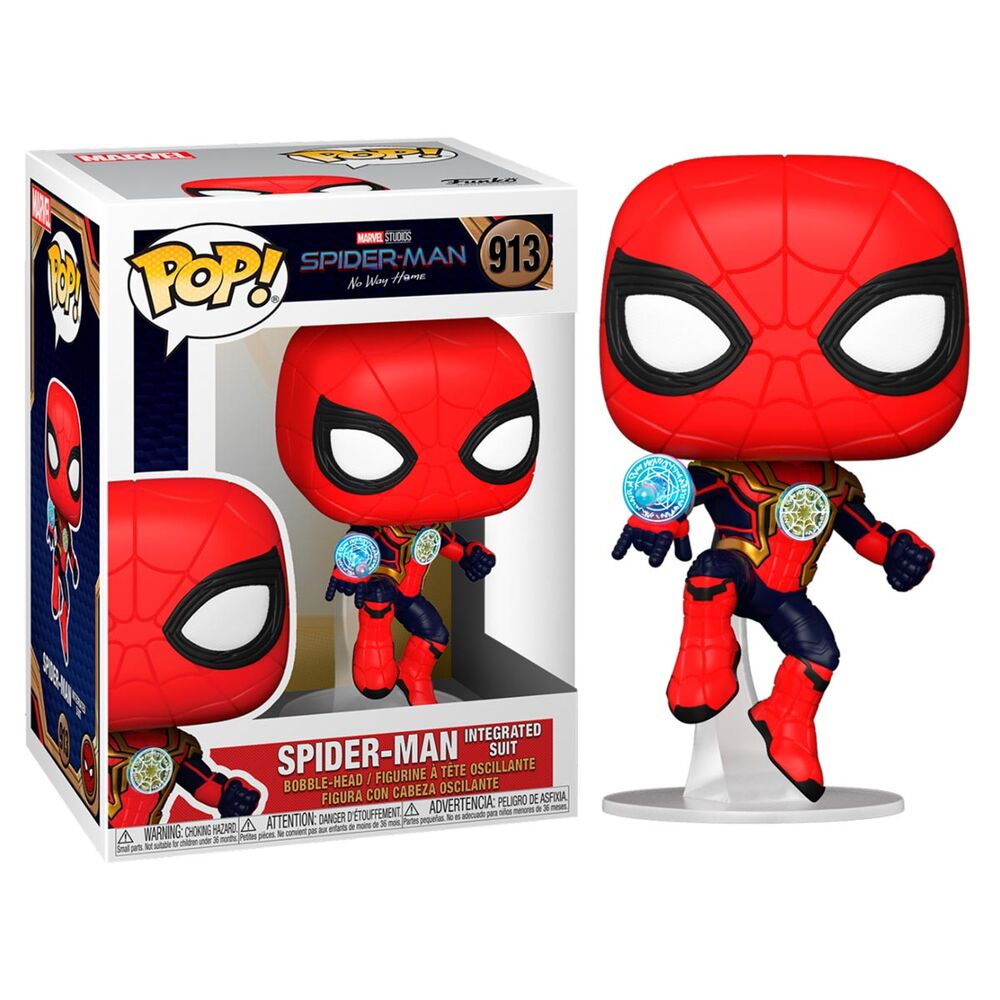 POP! Marvel Spider - Man No Way Home - Vinyl Figure Spider - Man Integrated Suit 9 cm - Toys - Funko
