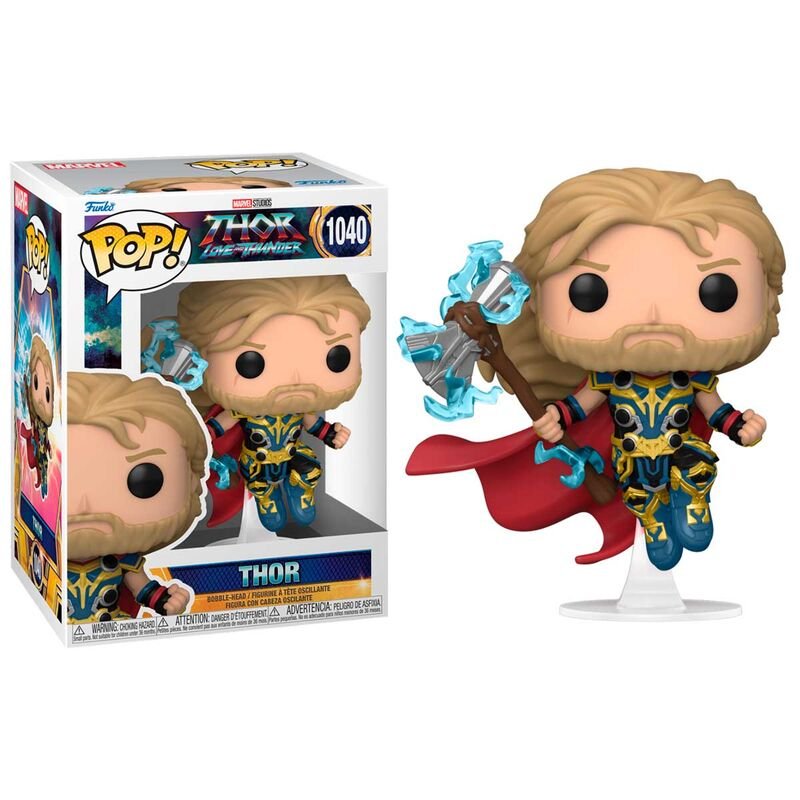 POP! Marvel Thor: Love & Thunder - Vinyl Figure Thor with Stormbreaker 9 cm - Toys - Funko