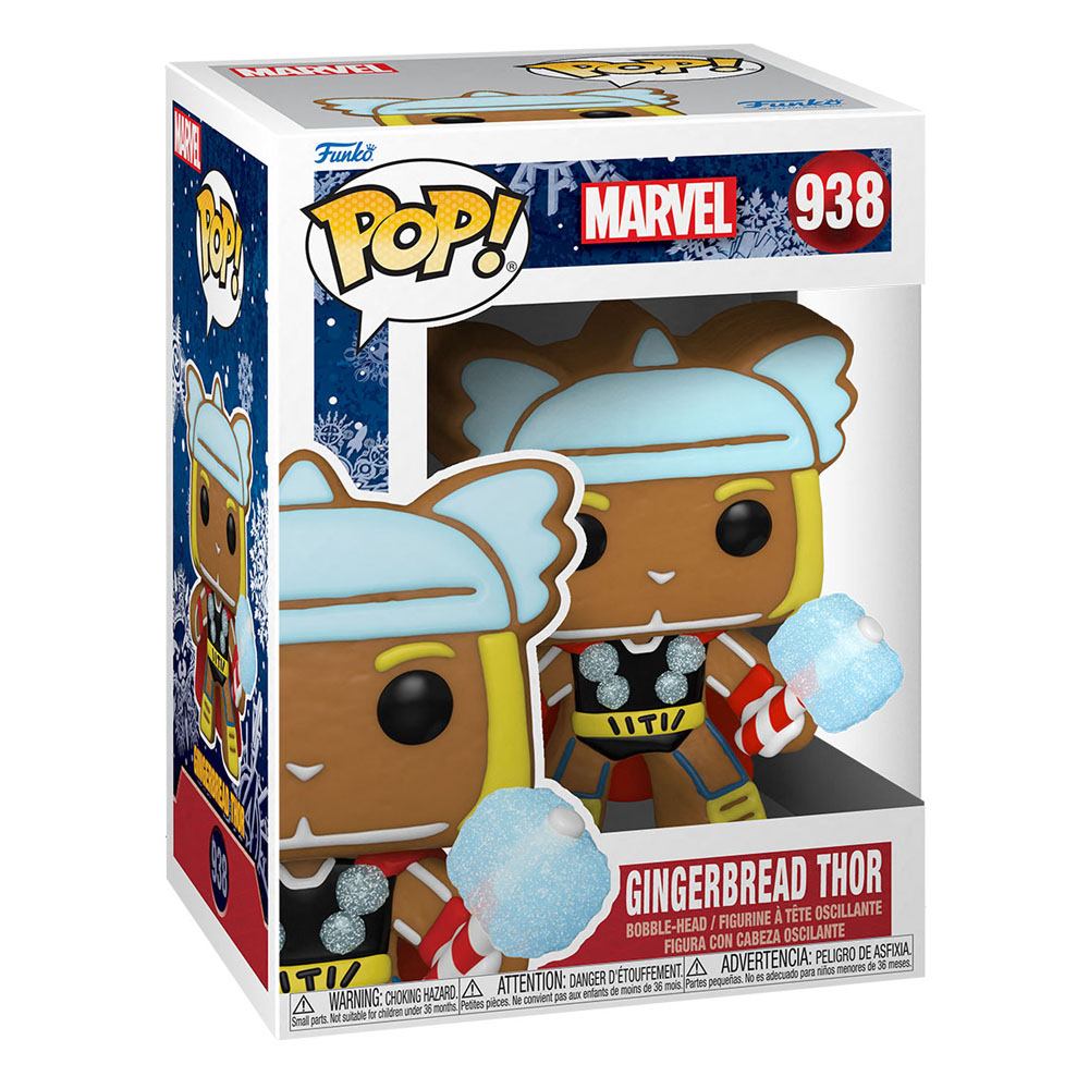 POP! Marvel Vinyl Figure Holiday GingerBread Thor 9 cm - Colecionáveis - Funko