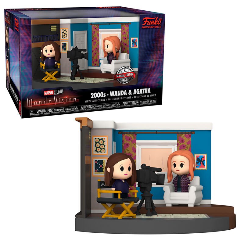 POP! Mini Moment WandaVision Vinyl Figure Set Living Room 00's 4 cm - Colecionáveis - Funko