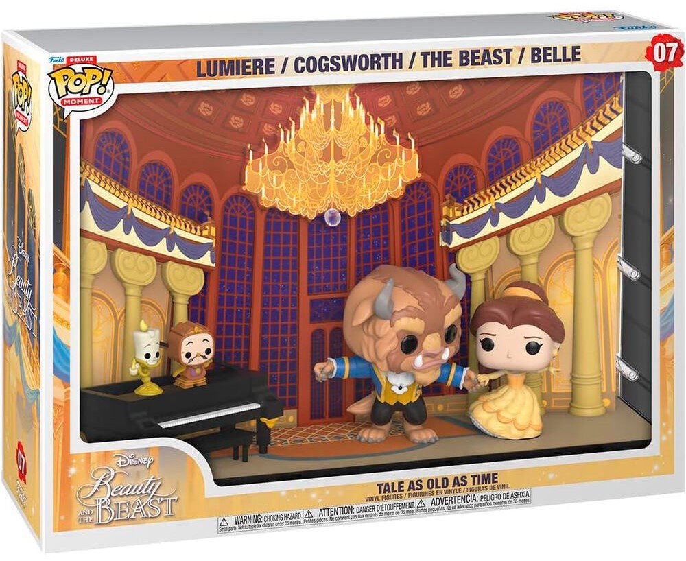 POP! Moments Disney Beauty and the Beast Deluxe Vinyl Figures Tale As Old As Time - Colecionáveis - Funko
