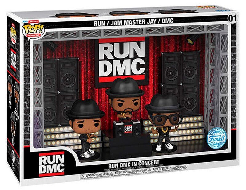 POP! Moments Run DMC Deluxe 3 - Pack Wembley Stadium in Concert Exclusive - Colecionáveis - Funko