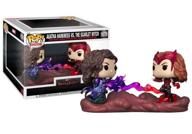 POP! Movie Moments Marvel Wanda Vision Vinyl Figures 2 Pack Wanda VS Agatha 9 cm - Toys - Funko