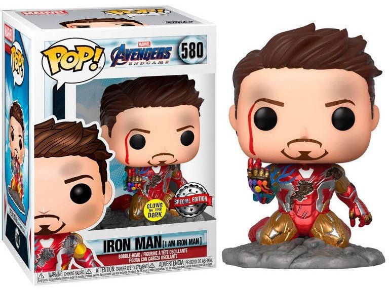 POP! Movies Avengers: Endgame I Am Iron Man Exclusive 9 cm - Edição Limitada - Colecionáveis - Funko