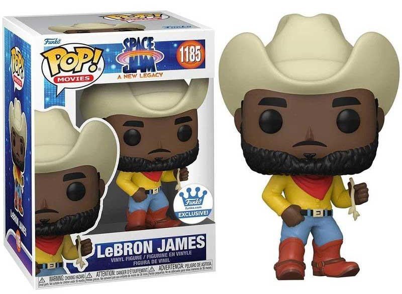 POP! Movies Space Jam 2 Vinyl Figure LeBron James (Cowboy) Exclusive 9 cm - Colecionáveis - Funko