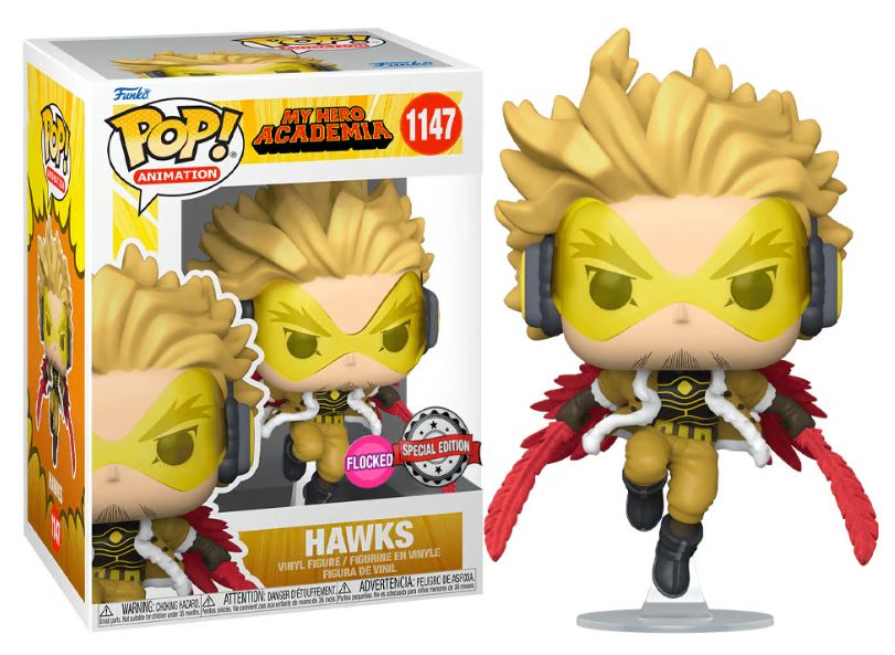POP! My Hero Academia Hawks Exclusivo 9 cm (Flocked) - Colecionáveis - Funko