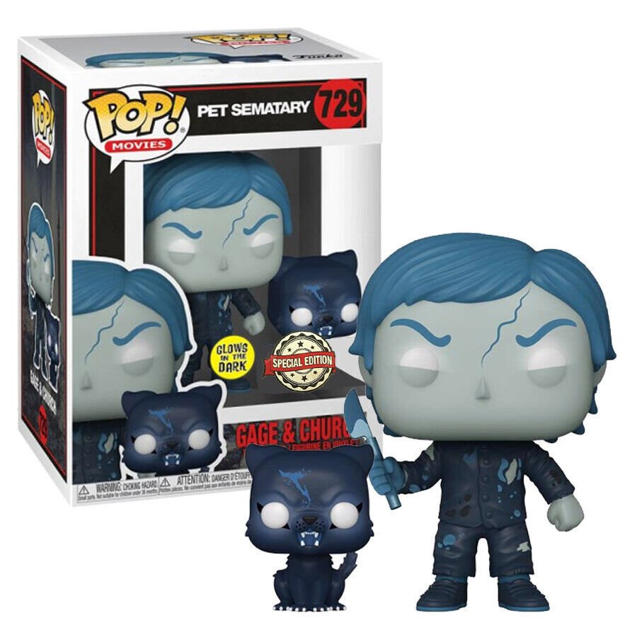 POP! Pet Sematary Gage & Church Exclusive 9 cm - Colecionáveis - Funko