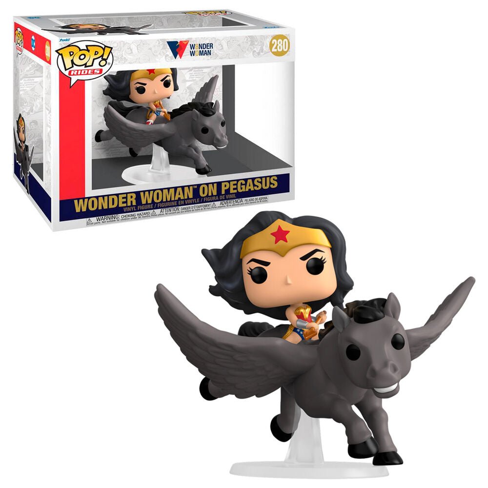 POP! Rides DC Comics Vinyl Figure Wonder Woman 80th on Pegasus 15 cm - Toys - Funko