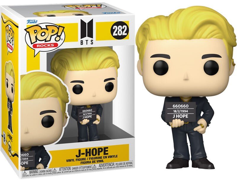 POP! Rocks BTS Vinyl Figure Butter J Hope 9 cm - Colecionáveis - Funko