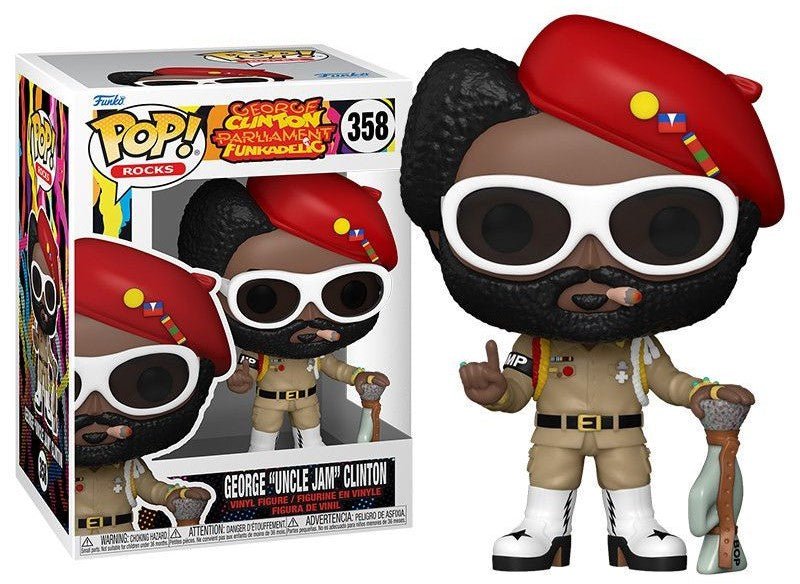 POP! Rocks George Clinton Vinyl Figure Parliament Funkadelic 9 cm - Colecionáveis - Funko