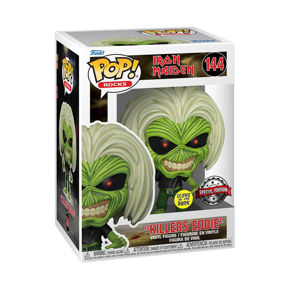 POP! Rocks Iron Maiden Exclusive Vinyl Figure Killers (Glows in the Dark) 9 cm - Toys - Funko