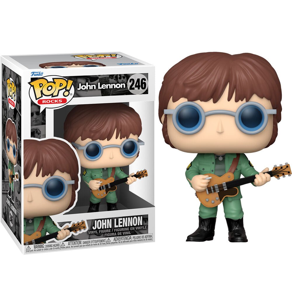 POP! Rocks Vinyl Figure John Lennon with Guitar - Military Jacket 9 cm - Toys - Funko