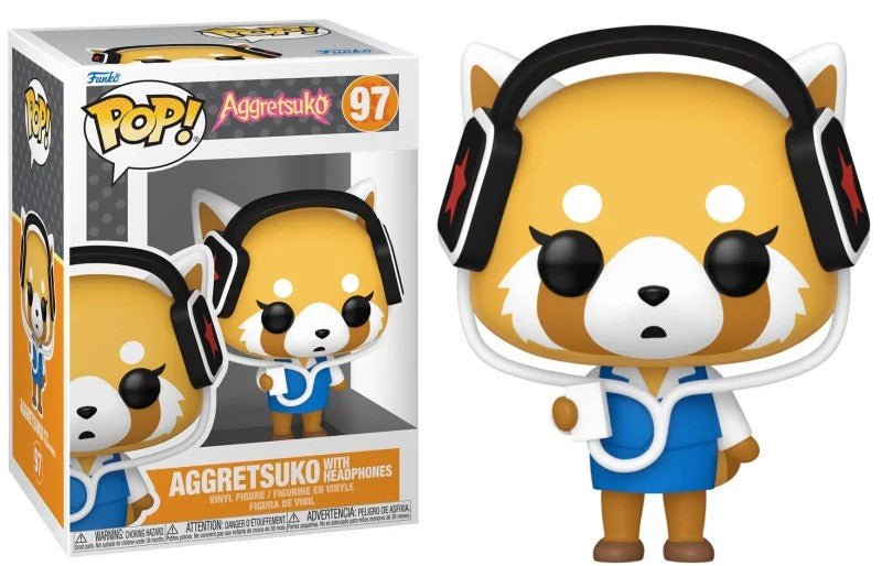POP! Sanrio: Aggretsuko com Auscultadores 9cm - Colecionáveis - Funko