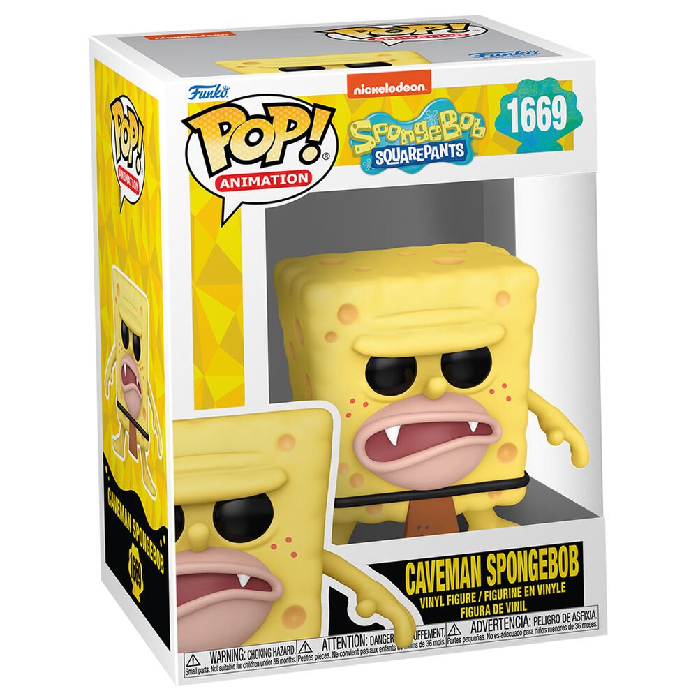 POP! SpongeBob SquarePants 25th Anniversary - Caveman SB 9 cm - Colecionáveis - Funko