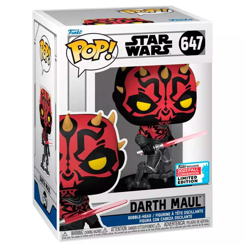 POP! Star Wars Darth Maul Exclusivo NYCC 2023 11 cm - Colecionáveis - Funko
