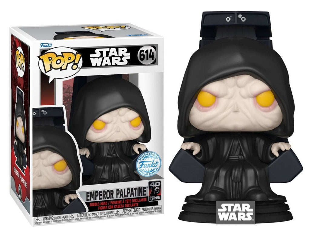 POP! Star Wars Emperor Palpatine Exclusive 9 cm - Colecionáveis - Funko
