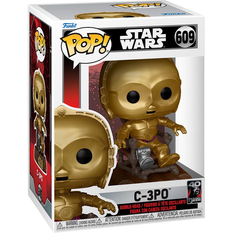 POP! Star Wars Return of the Jedi 40th Anniversary - Vinyl Figure C3P0 in chair 9 cm - Toys - Funko