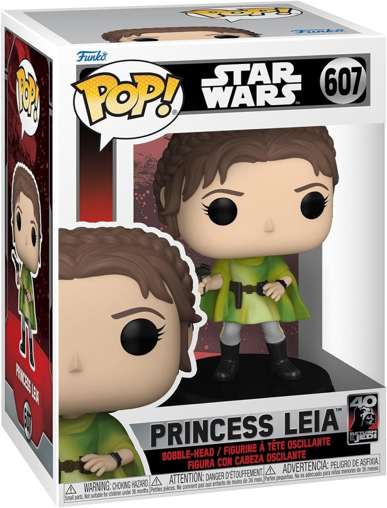 POP! Star Wars Return of the Jedi 40th Anniversary Vinyl Figure Leia 9 cm - Colecionáveis - Funko