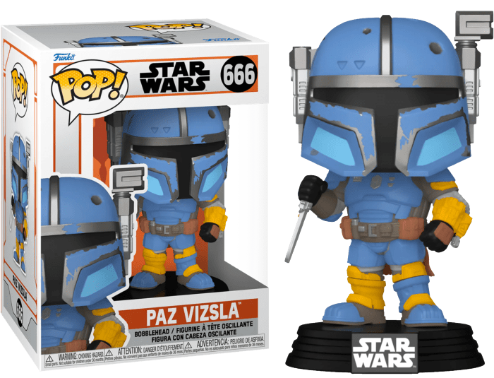 POP! Star Wars: The Mandalorian Vinyl Figure Paz Vizsla 9 cm - Colecionáveis - Funko