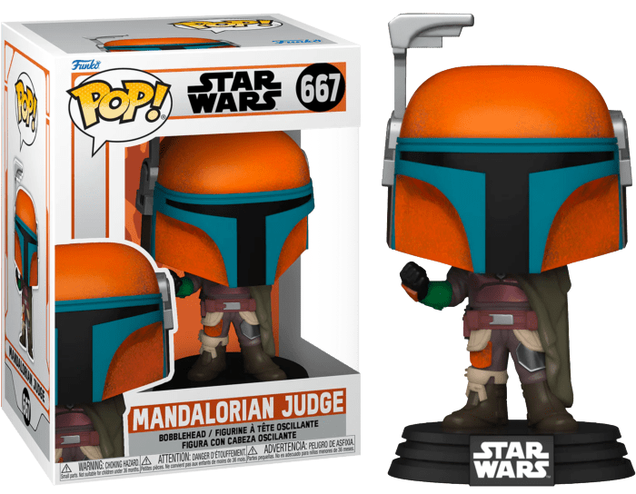 POP! Star Wars: The Mandalorian Vinyl Figure The Judge 9 cm - Colecionáveis - Funko