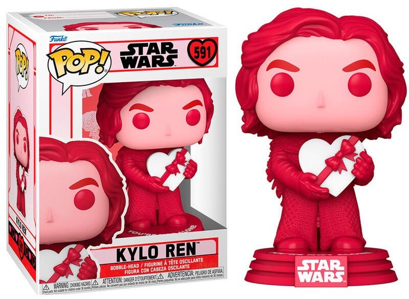 POP! Star Wars Valentines Vinyl Figure Kylo Ren 9 cm - Colecionáveis - Funko