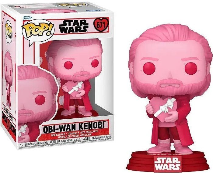 POP! Star Wars Valentines Vinyl Figure Obi - Wan Kenobi 9 cm - Colecionáveis - Funko