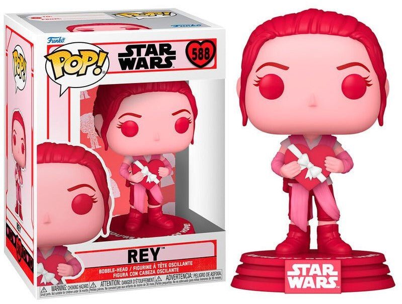 POP! Star Wars Valentines Vinyl Figure Rey 9 cm - Colecionáveis - Funko